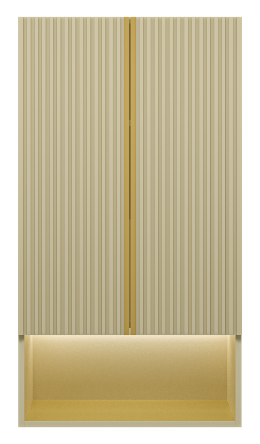 Шкаф навесной Brevita Vega 60 бежевый/золото