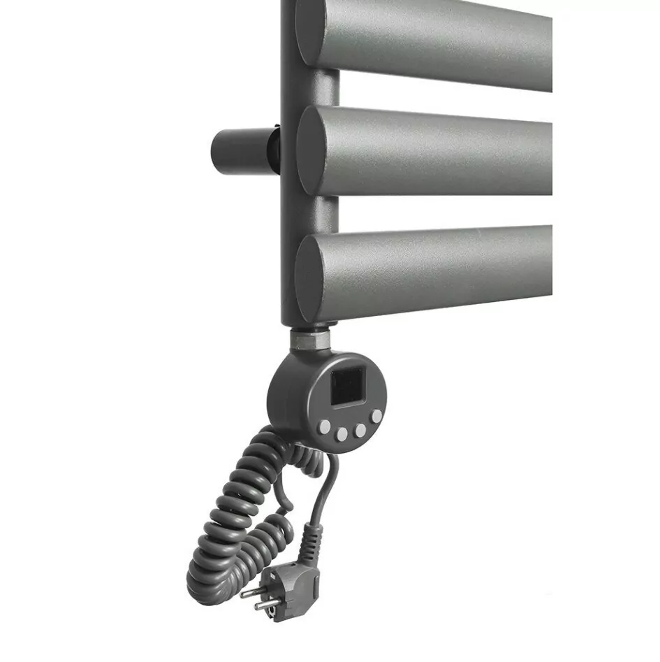 Полотенцесушитель электрический Domoterm Альфа П9 500х820 EL левый, графит