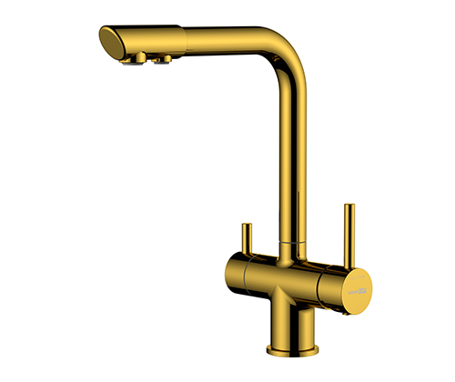 Смеситель для кухни WasserKraft A8377 глянцевое золото