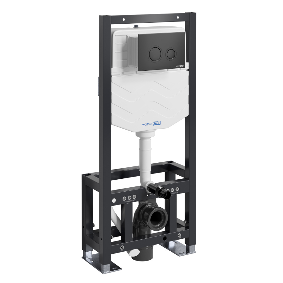 Инсталляция WasserKraft Dill 61TLT.010.ME.MB01 для подвесного унитаза, с кнопкой