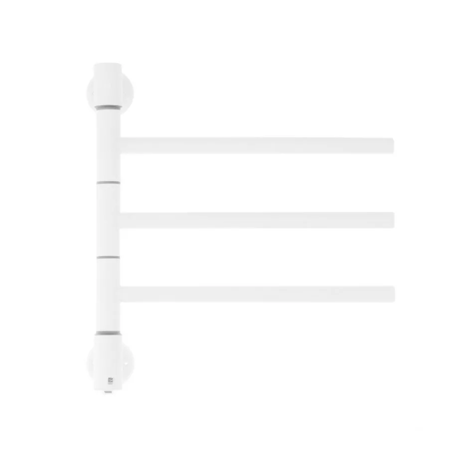 Полотенцесушитель электрический Energy I chrome G3K 44х40 поворотный, белый матовый