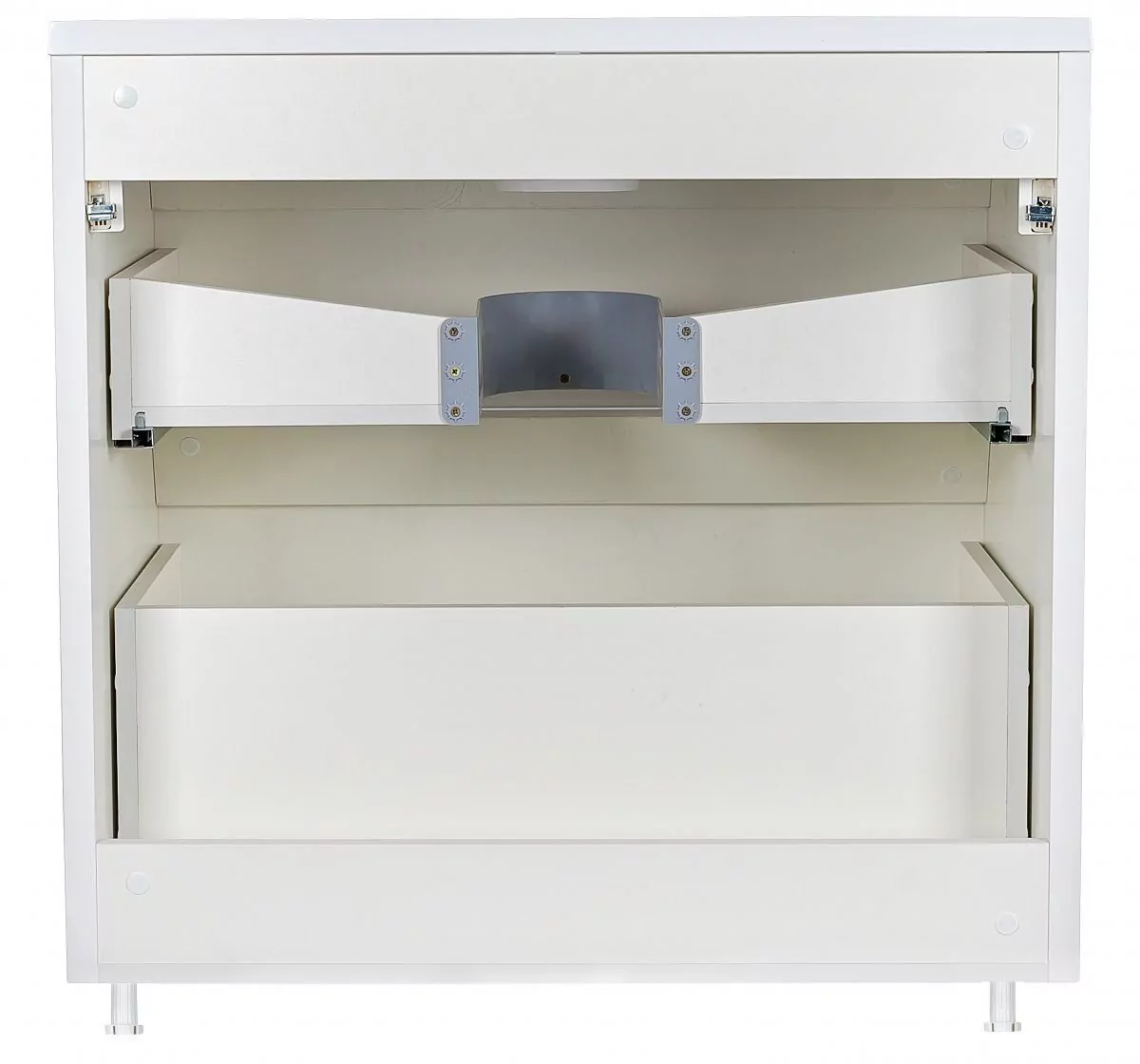 Тумба напольная Style Line Атлантика 80 Plus Люкс с раковиной Атлантика 80, антискрейч, белый матовый