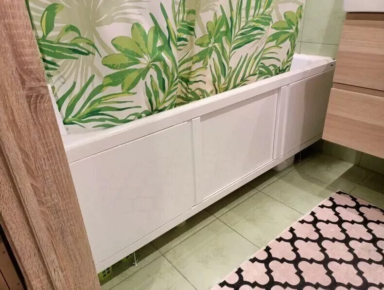 Экран под ванну Emmy Элис MAX 150 раздвижной белый