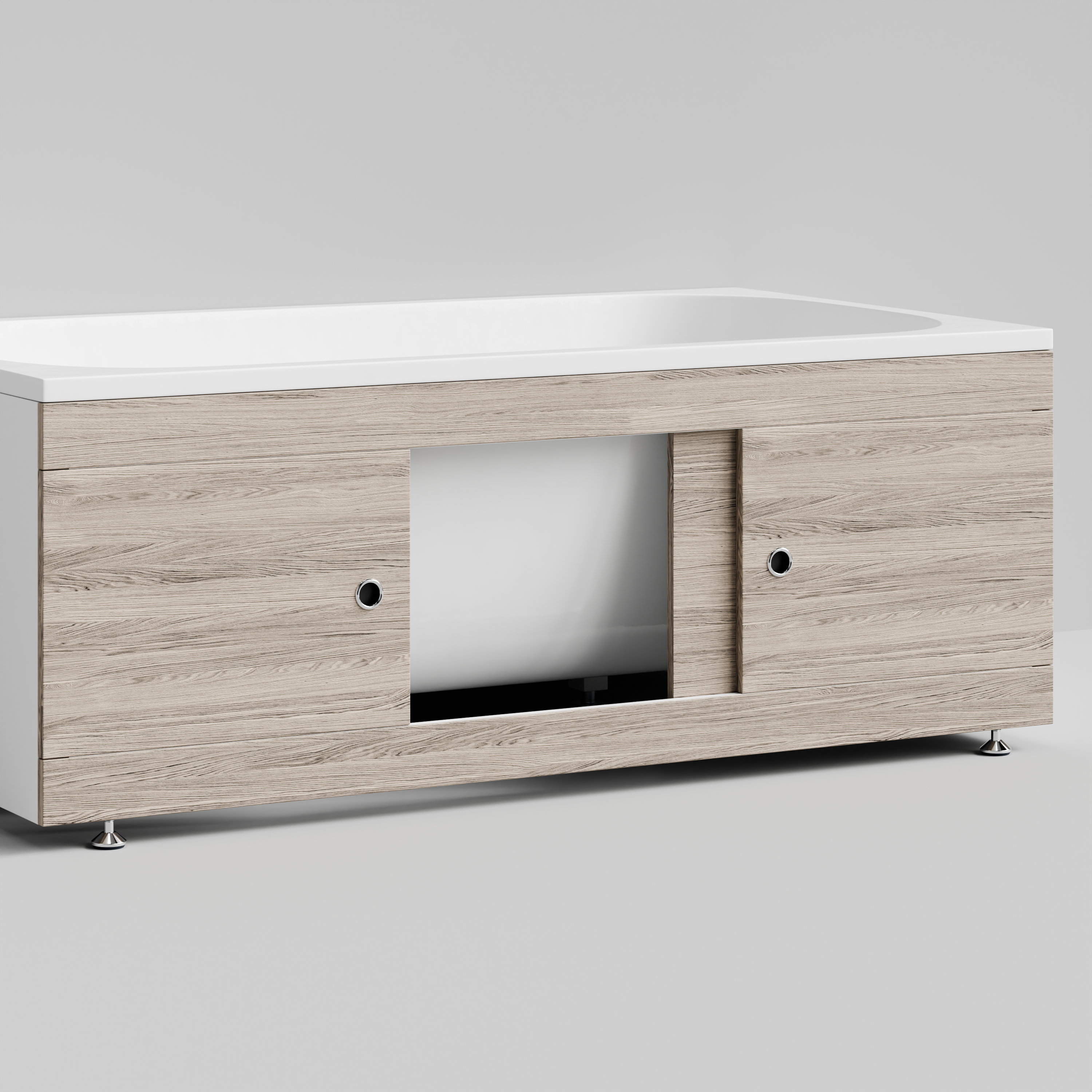 Экран под ванну Vod-ok Купе 150 раздвижной Дубослив ореховый светлый