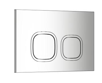 Кнопка смыва Ceruttispa CR01CH (хром)