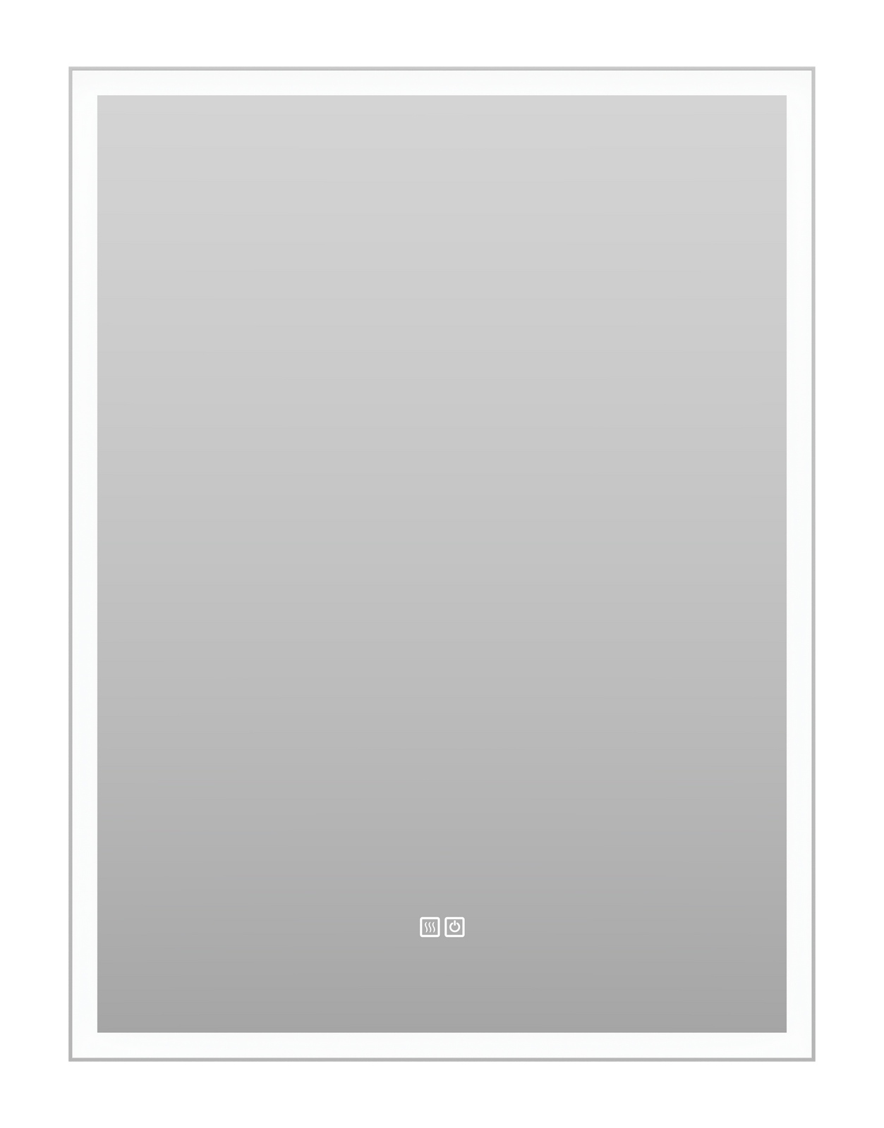 Зеркало Misty Веритате 600x800 серый