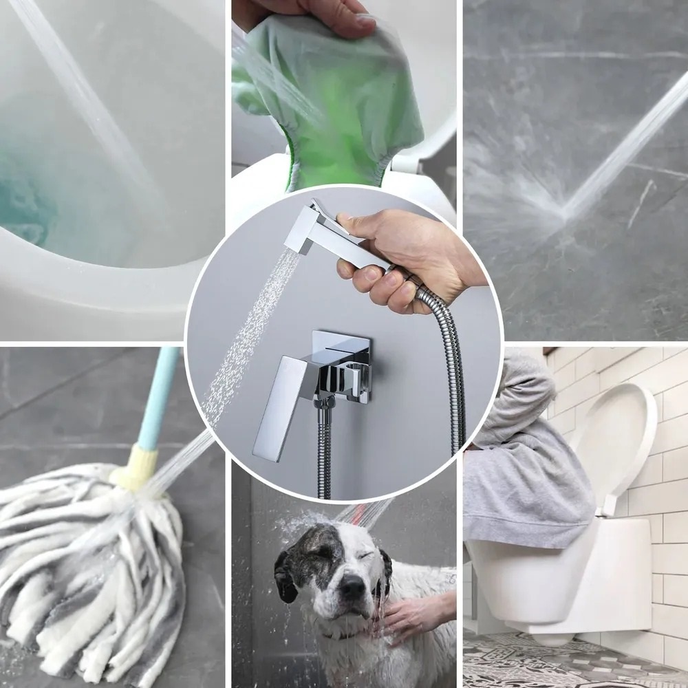 Смеситель с гигиеническим душем BochMann RESIA CK-P11 хром