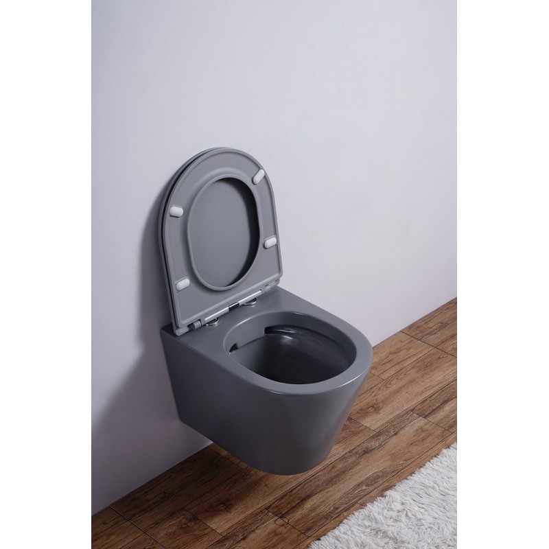 Унитаз подвесной Esbano CLAVEL (Matt Grey) 480x360x355