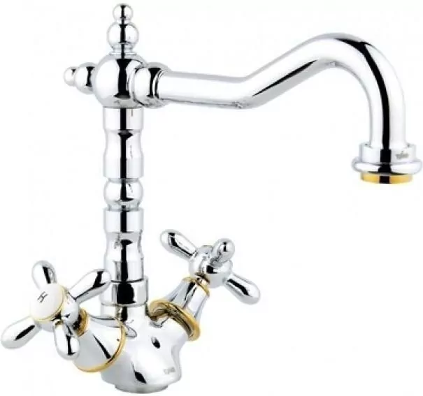 Смеситель для кухни Timo Ritz 0143FK хром золото