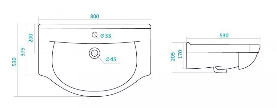 Мебель для ванной Style Line Эко Фьюжн №26 80 комплект, напольный, белый
