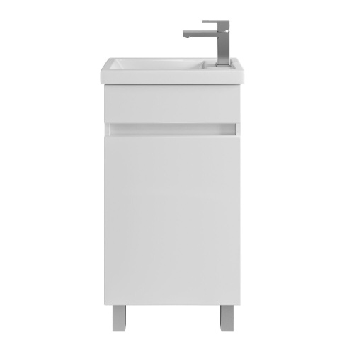 Тумба напольная SanStar Квадро 45 с раковиной Фостер 45 белый