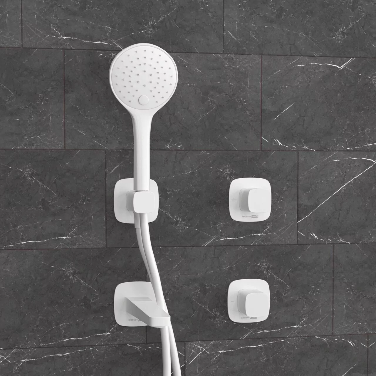 Смеситель для ванны WasserKraft Saale A9551.266.316.328.156.155 белый Soft-touch