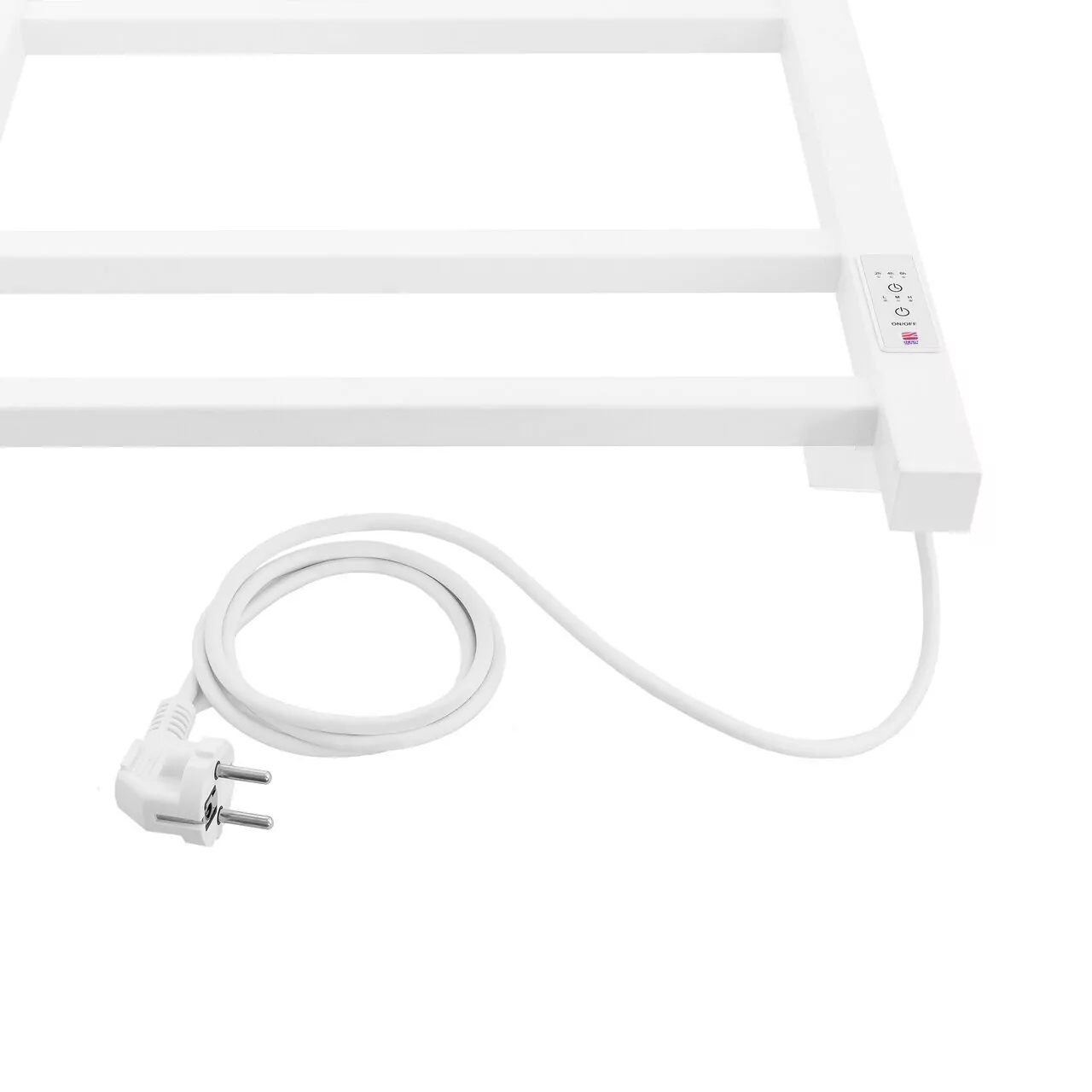 Полотенцесушитель электрический Energy Cube 700х400 с таймером, белый матовый