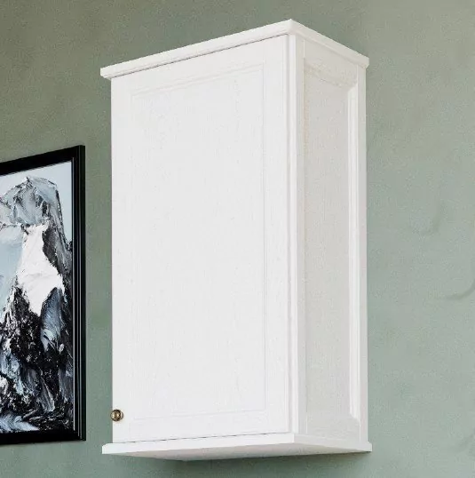 Шкаф навесной ValenHouse Лиора 40 R, белый, бронза