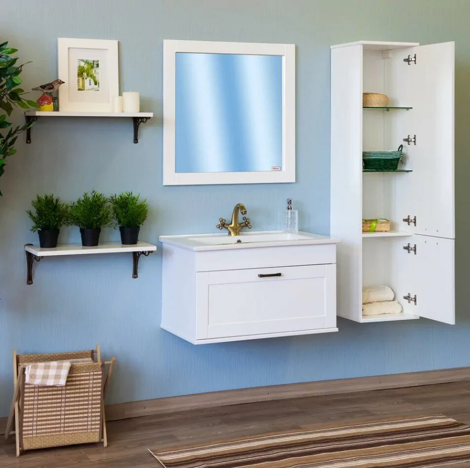 Зеркало Sanflor Ванесса 75 белый