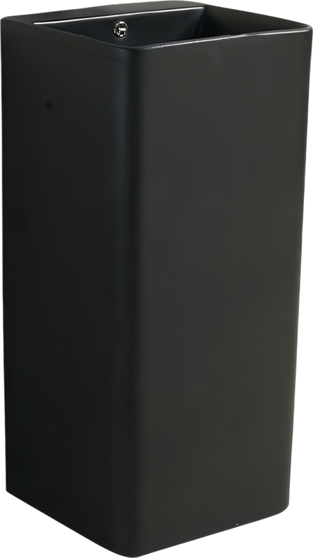 Раковина SantiLine SL-4005MB напольная, черный матовый