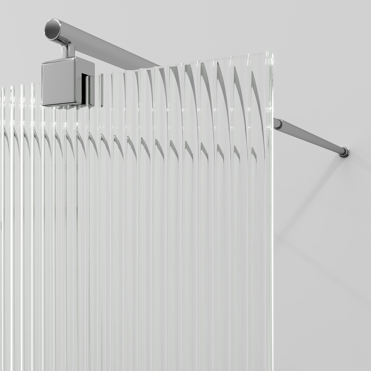 Душевая перегородка WasserKRAFT Vechte 60W46-FL хром