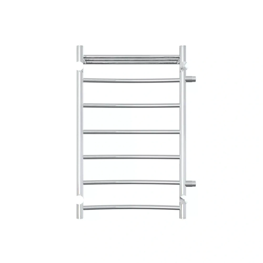 Полотенцесушитель водяной Laris Классик П7 500х800 L МЦ 500-1, боковой, с полкой, хром от магазина Vanna-Vanna.ru!