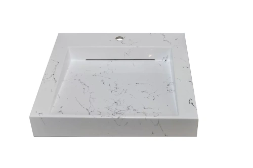 Раковина Stella Polar Берта 60х55 белый мрамор от магазина Vanna-Vanna.ru!