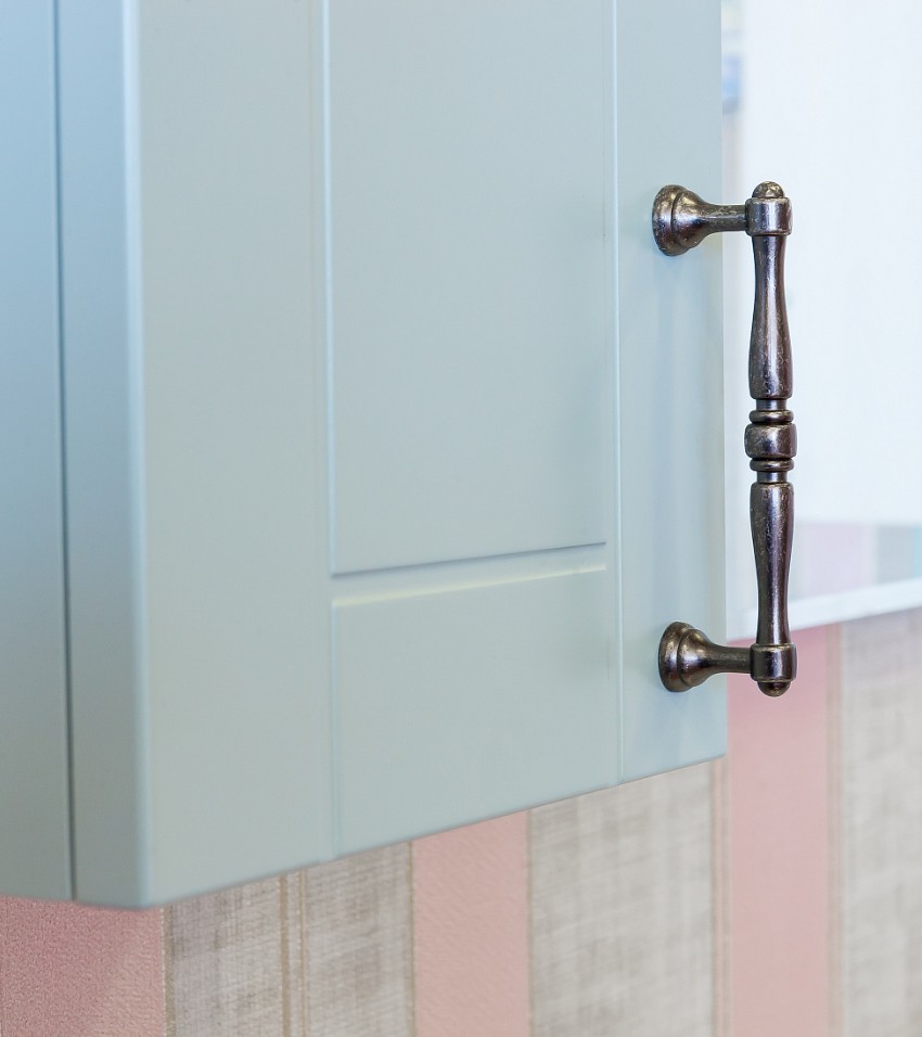 Зеркало с шкафчиком Sanflor Глория 65 L серый