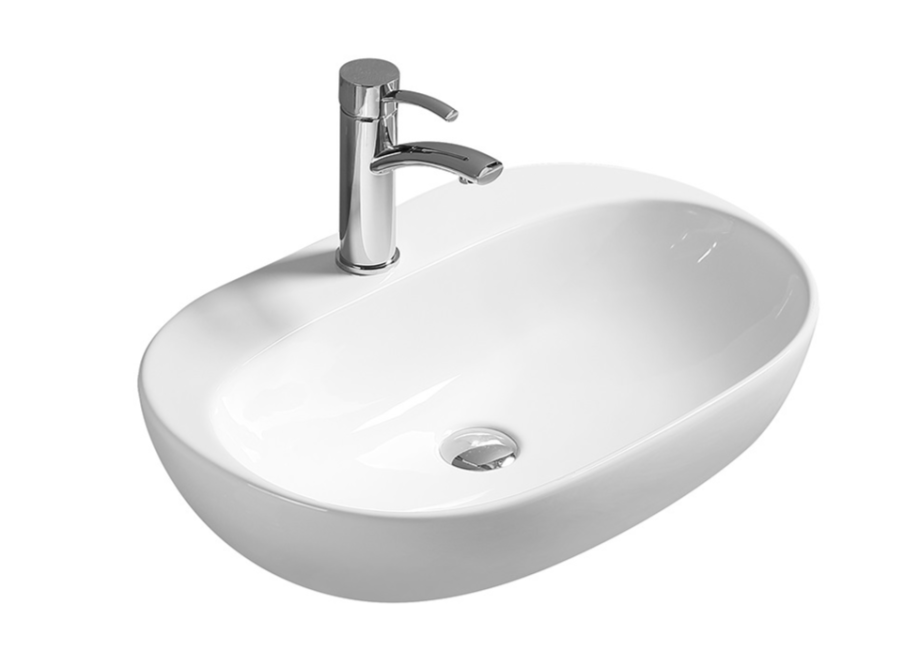 Раковина SantiLine SL-1024 накладная, белая