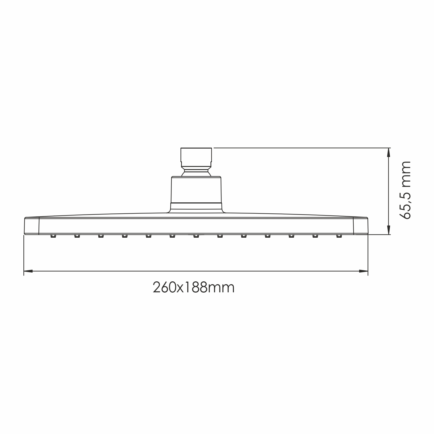 Верхний душ WasserKraft A340 черный soft-touch