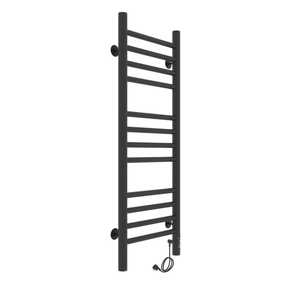 Полотенцесушитель электрический Laris Лаванда ЧКЧ П12 300х900 правый, черный матовый от магазина Vanna-Vanna.ru!