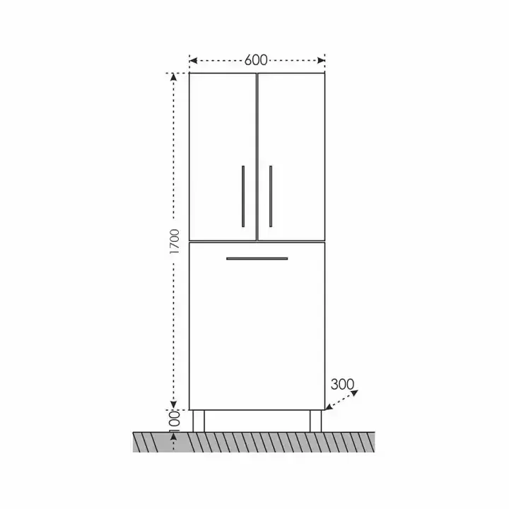 Пенал Санта Вегас 60 напольный, с корзиной от магазина Vanna-Vanna.ru!