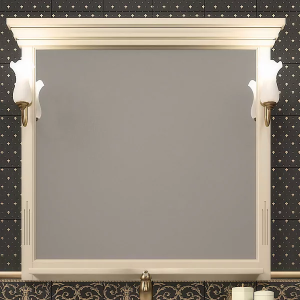 Зеркало Opadiris Риспекто 95 свет, слоновая кость