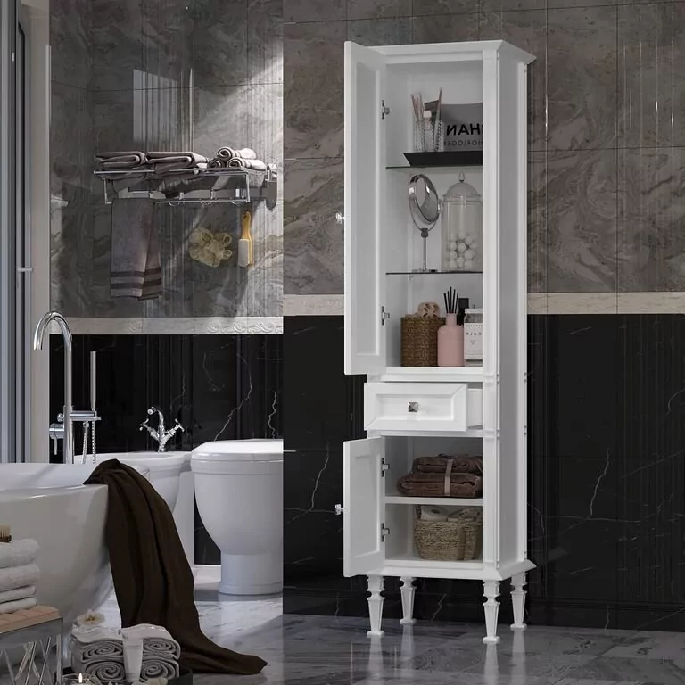 Пенал Opadiris Кантара 45 L белый матовый