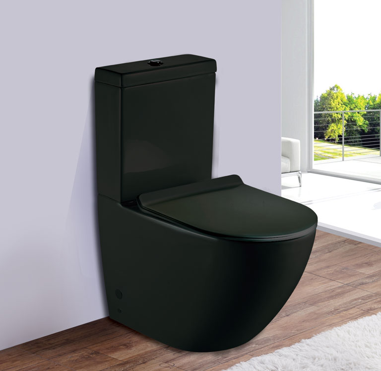 Унитаз напольный Esbano RIPOLL-С (Matt Black) 620x385x845