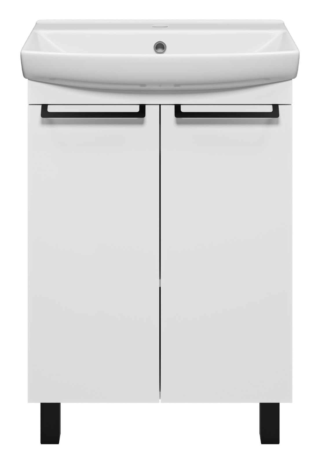 Тумба с раковиной Misty Клермонт 60 белый