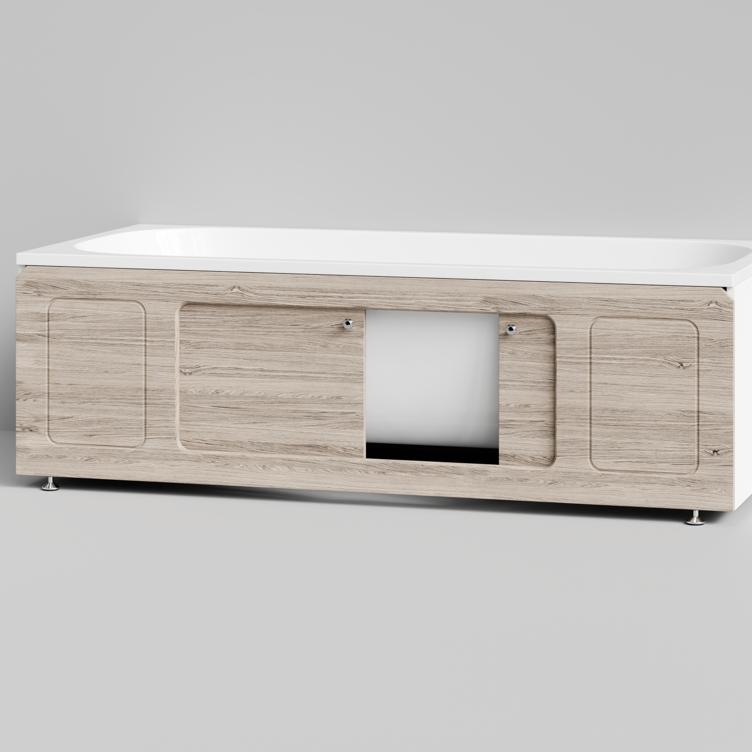 Экран под ванну Vod-ok Лидер 180 раздвижной Дубослив ореховый светлый