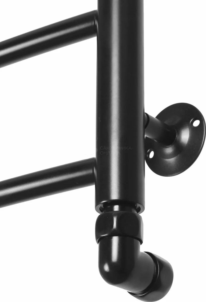 Полотенцесушитель водяной Domoterm Калипсо П10 500х800 черный матовый