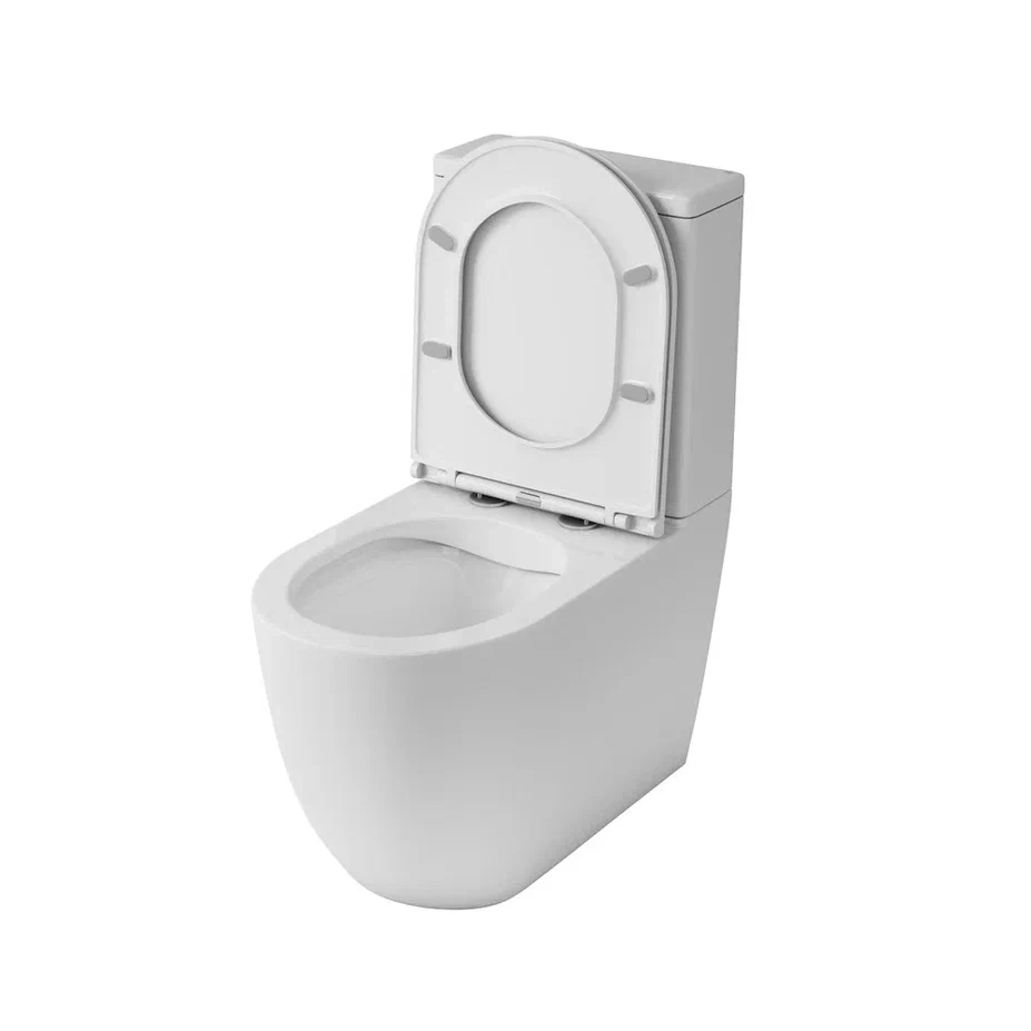 Унитаз Owl 1975 ИМOWLT190303 Vind Cirkel-G напольный, компакт, с микролифтом, белый