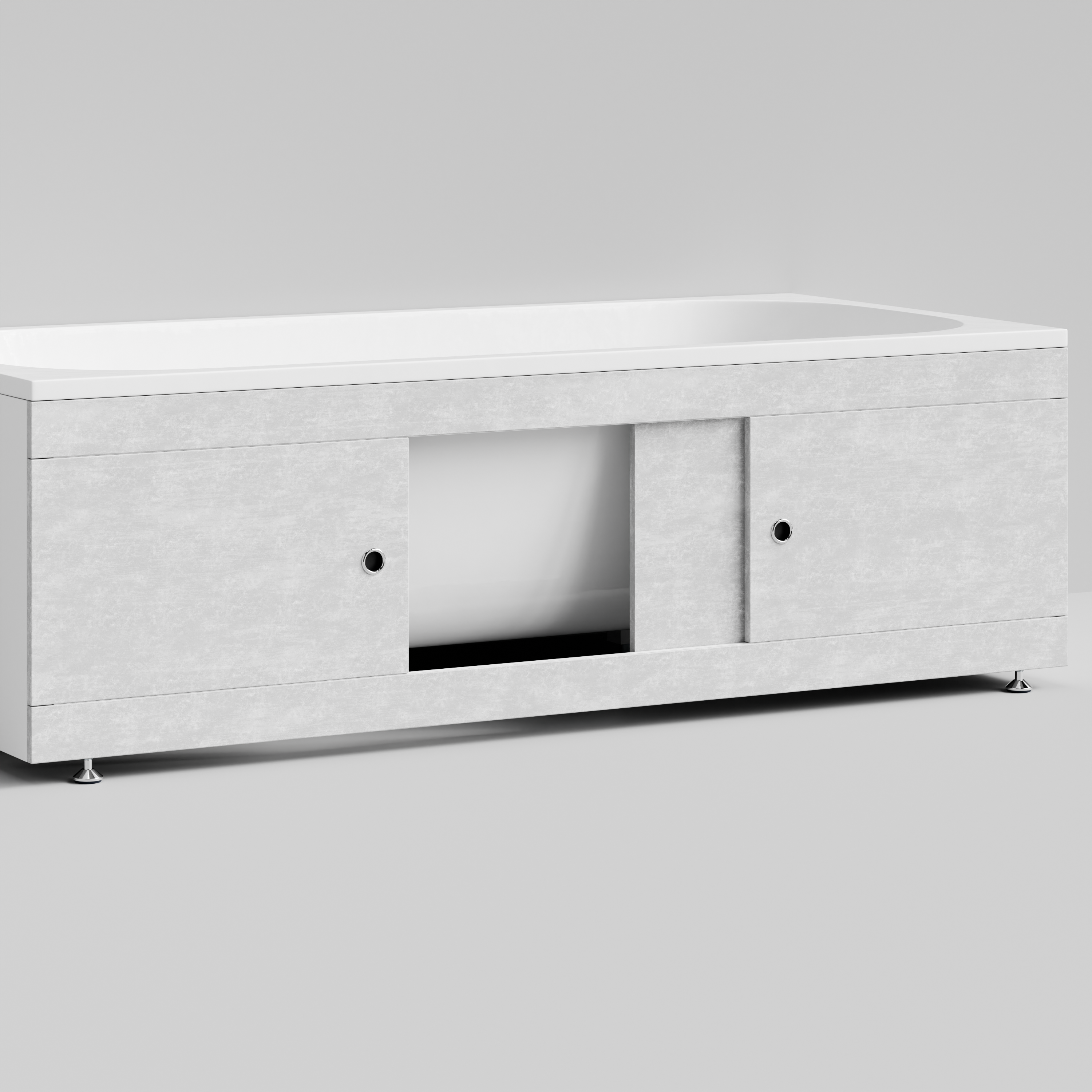 Экран под ванну Vod-ok Купе 180 раздвижной Белый камен