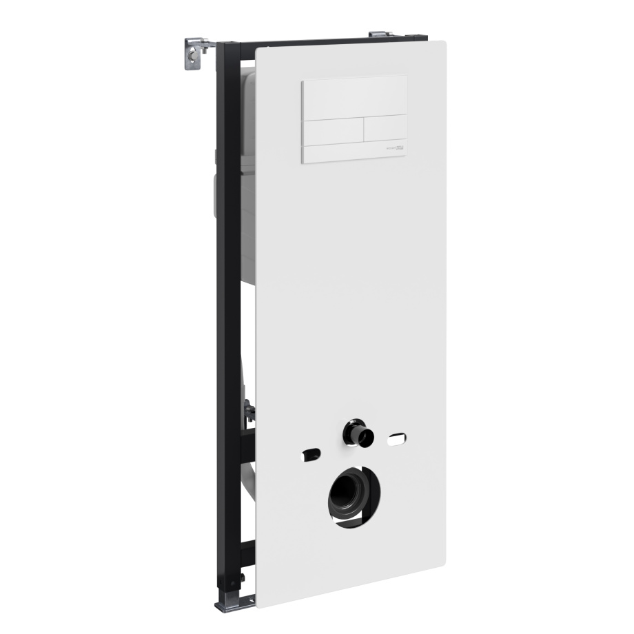 Инсталляция WasserKraft Abens 20TLT.010.ME.WH.WM04 для подвесного унитаза, с кнопкой