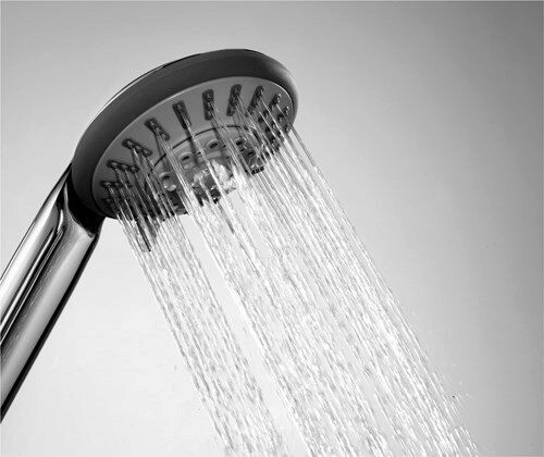 Лейка душевая WasserKraft A033 5-функциональная, хром/черный