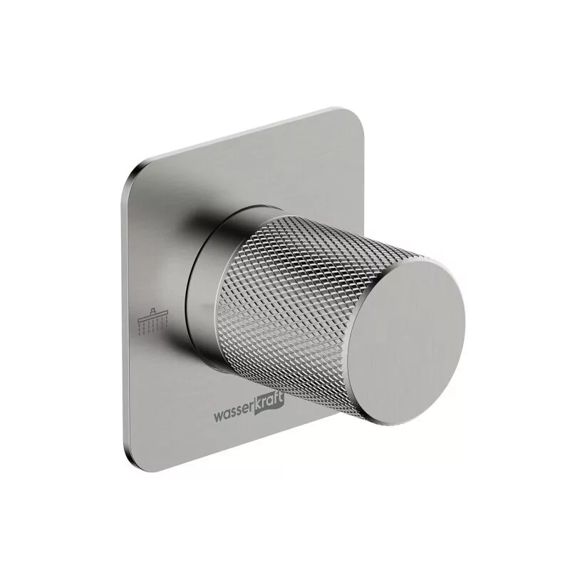 Переключатель WasserKraft A296 на 2 выхода, встраиваемый, никель