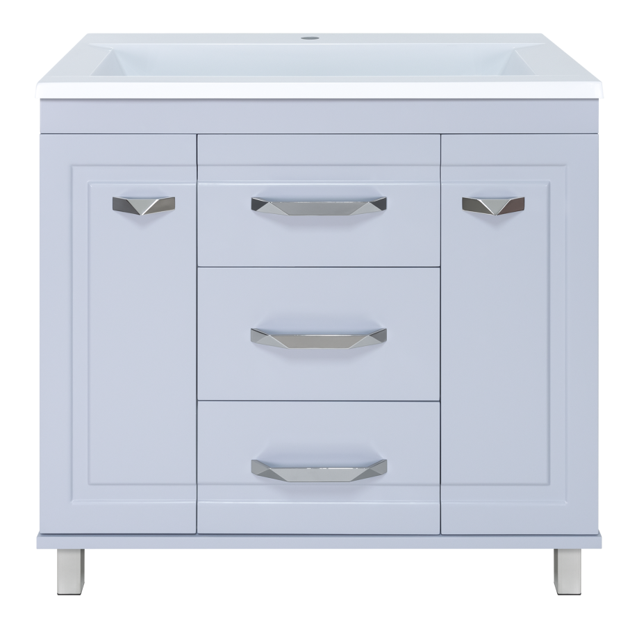 Тумба с раковиной Misty Терра 90 серый