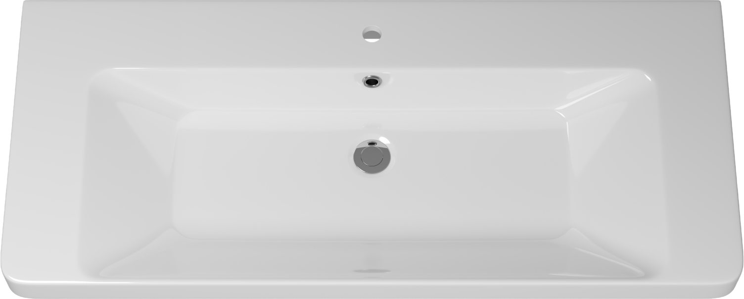 Тумба с раковиной напольная Dreja Luxury Plus 105 см, белый