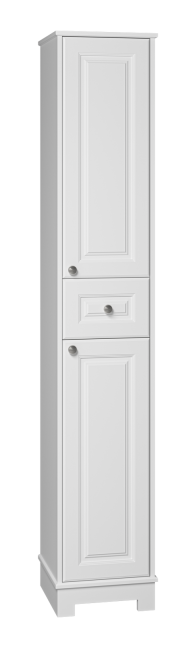 Пенал Misty Ларго 35 напольный, R, белый матовый