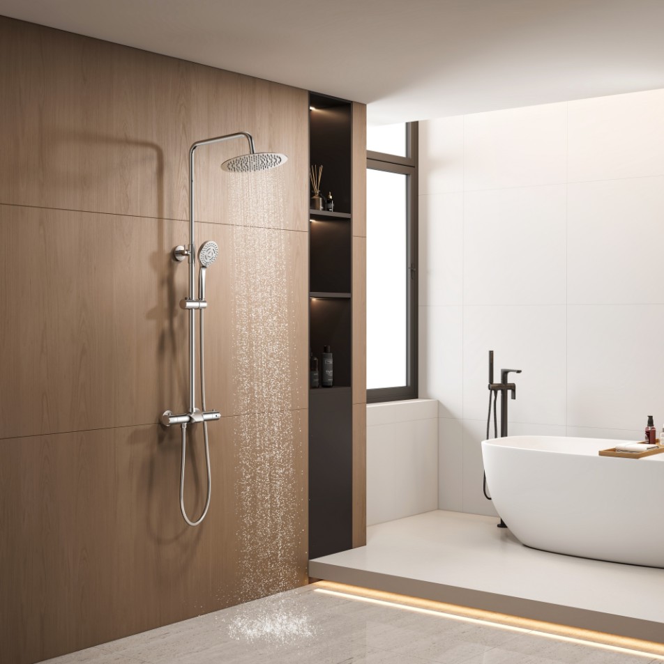 Душевая стойка SantiLine SL-9006 хром