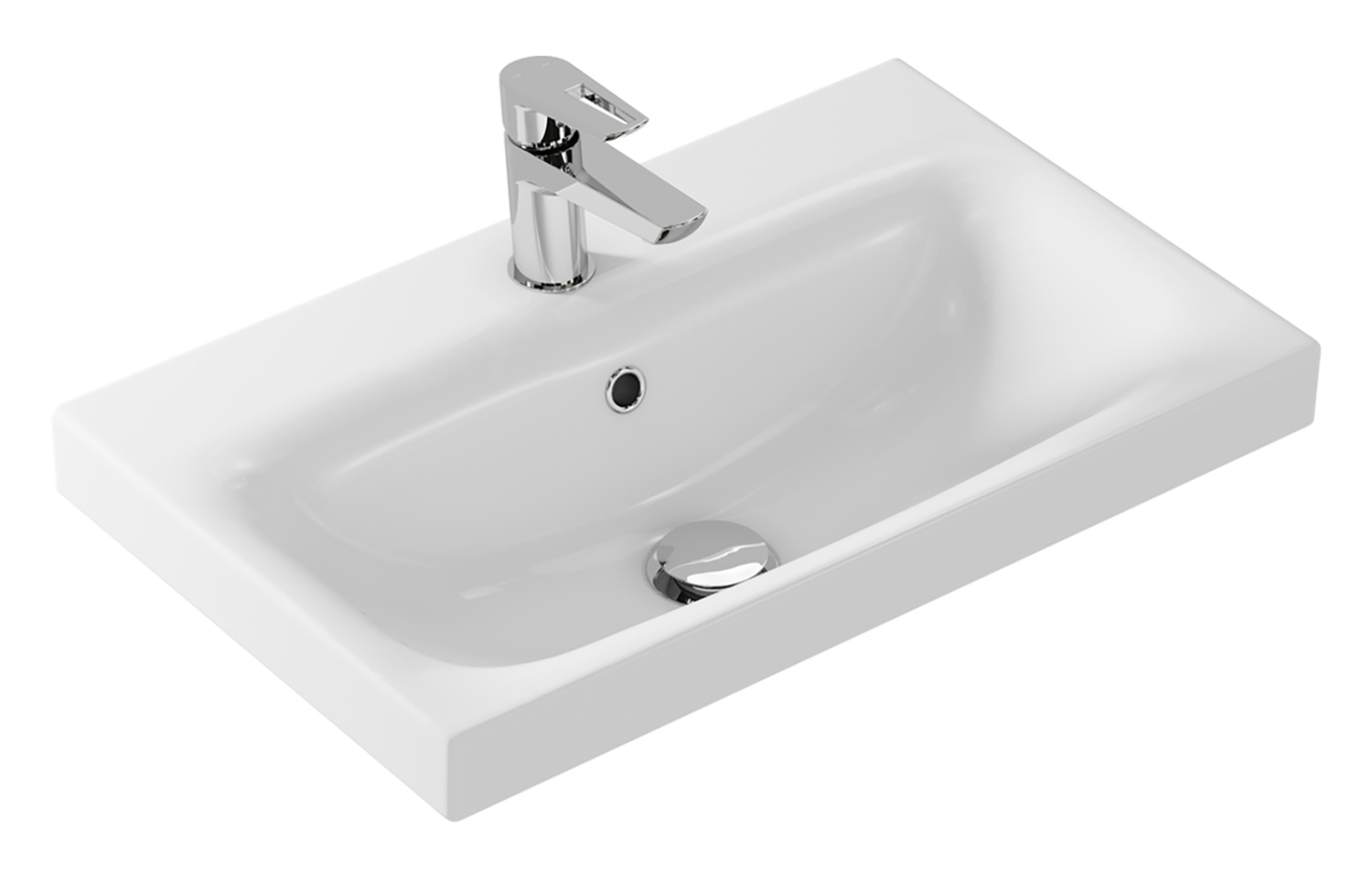 Тумба с раковиной Misty Крафт 60 белый