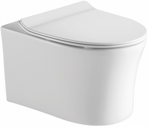 Унитаз SantiLine SL-5006 подвесной, с микролифтом, белый от магазина Vanna-Vanna.ru!