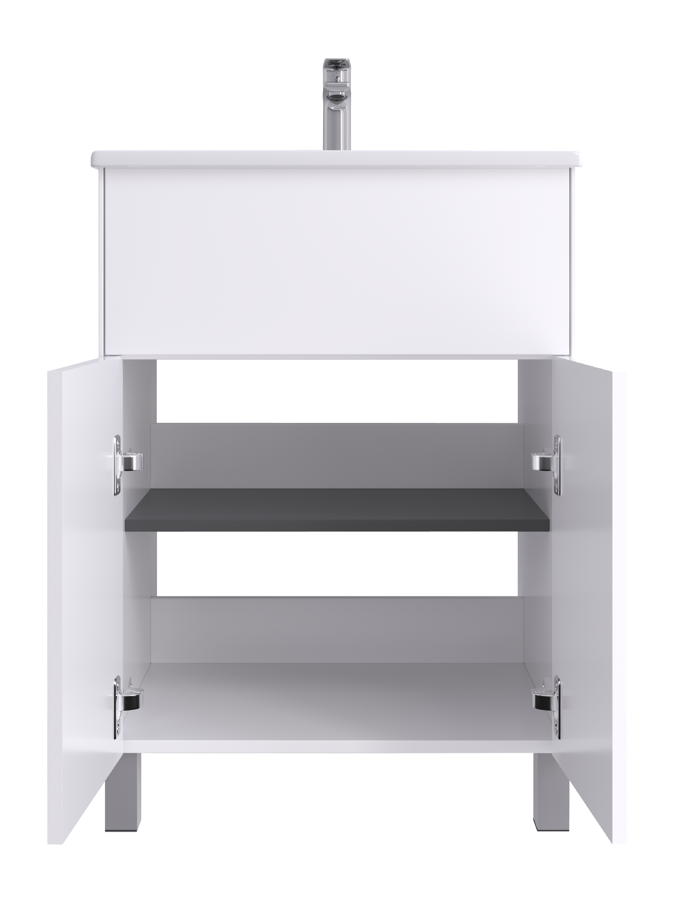 Тумба напольная Aquaton Форест Про 60 с раковиной Элина 60, белый