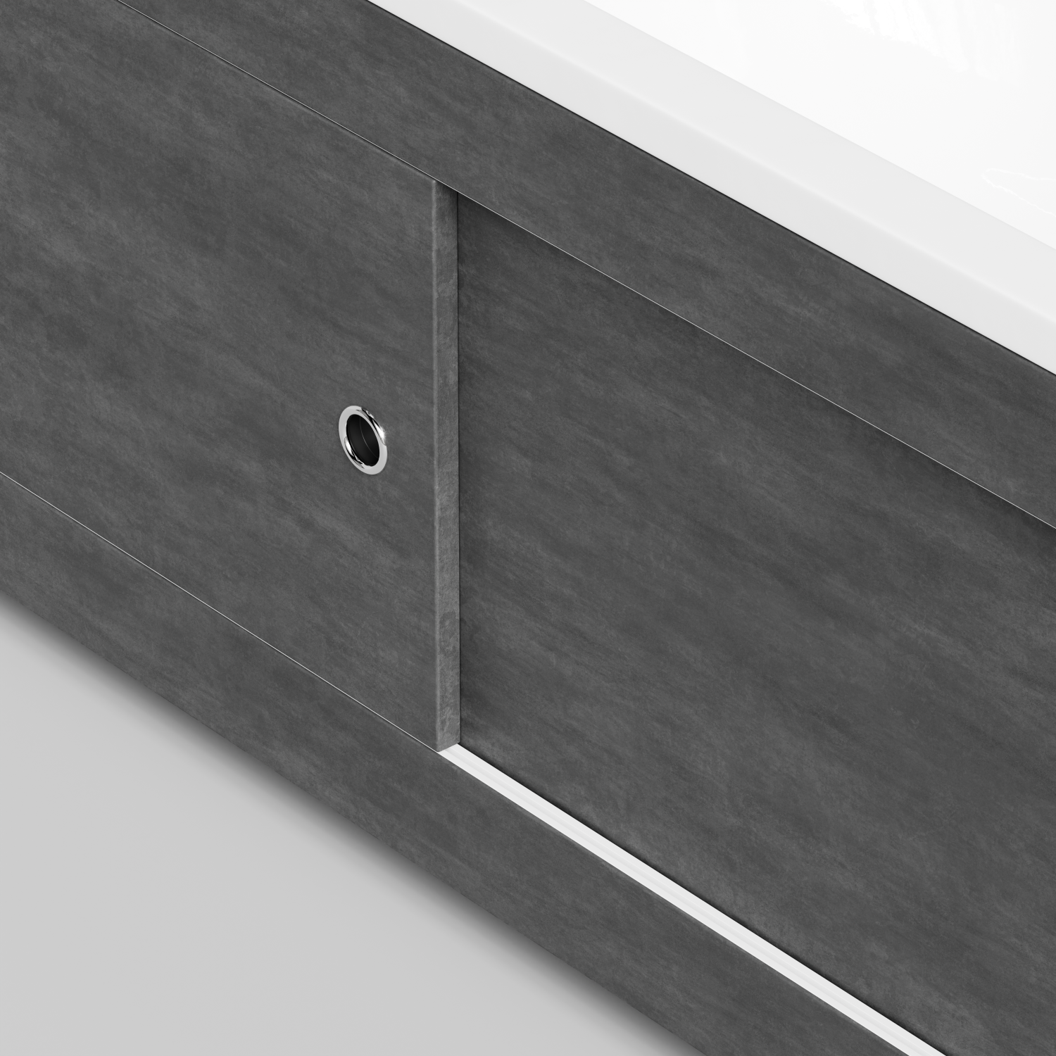 Экран под ванну Vod-ok Купе 180 раздвижной Серый камень