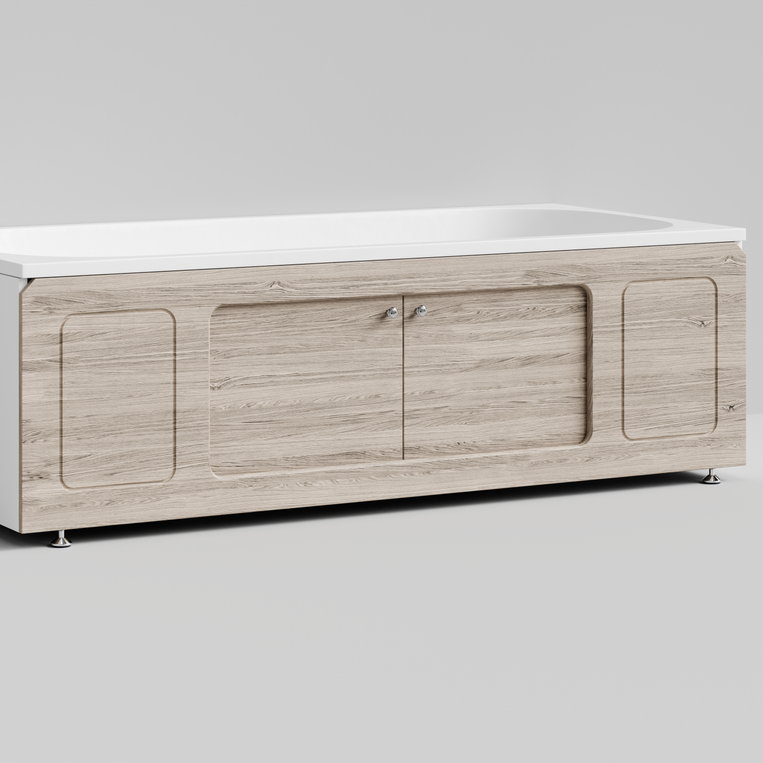 Экран под ванну Vod-ok Лидер 180 раздвижной Дубослив ореховый светлый