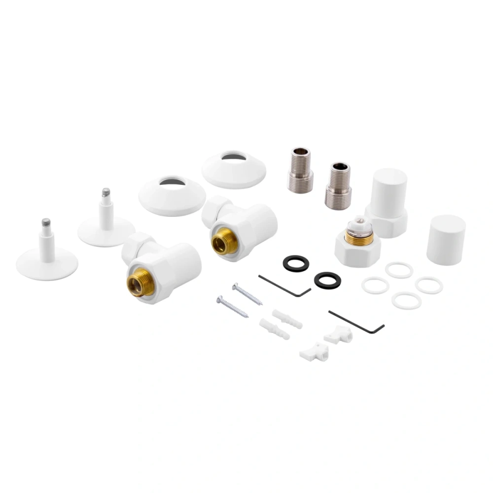 Полотенцесушитель водяной Energy Prestige Modus 800x500 белый матовый, лесенка с полкой, нержавеющая сталь от магазина Vanna-Vanna.ru!