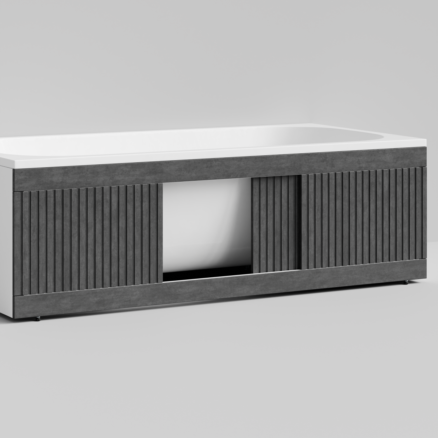 Экран под ванну Vod-ok Тач 170 раздвижной Серый камень